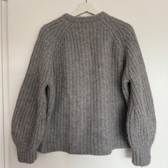 Sezane Emile Cardigan in Mottled Grey - Picture 7 of 8